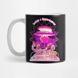 Geek Chic Meets Glamour barbiexoppenheimer Mug